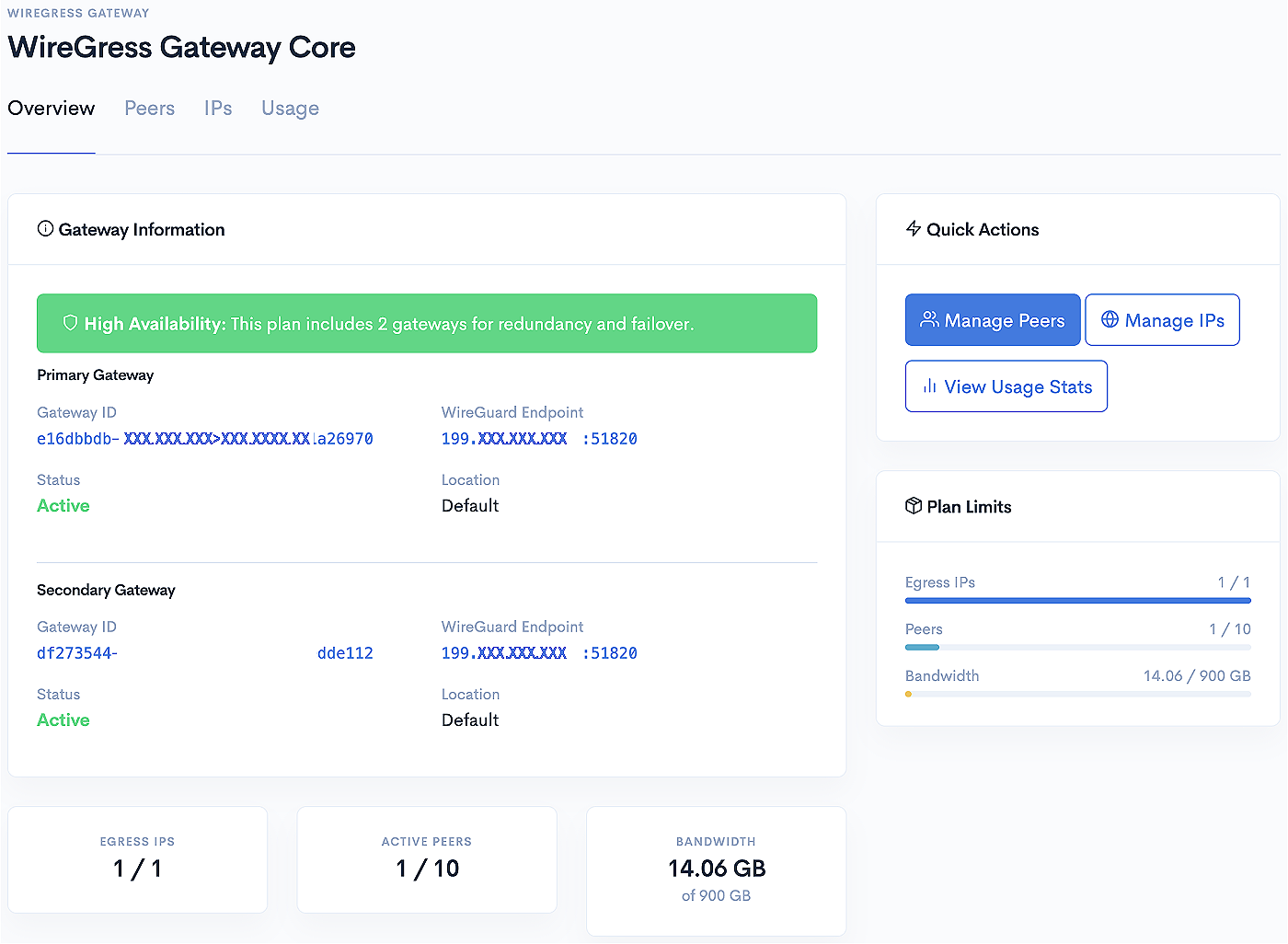 Gateway Management Dashboard